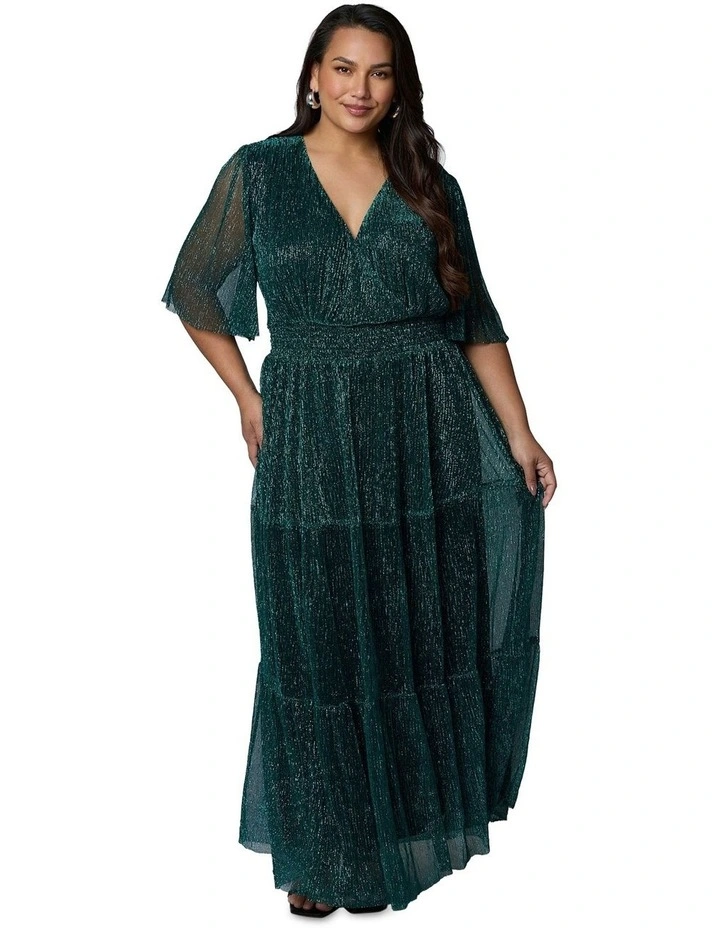 Steamy Encounters Maxi Dress in Green image 4