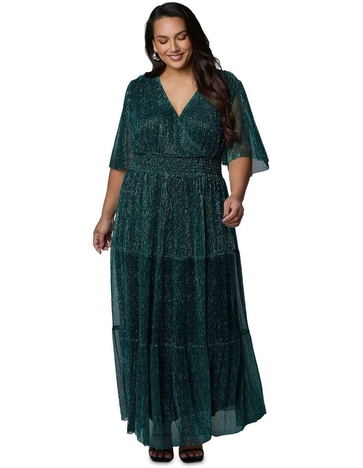 Steamy Encounters Maxi Dress in Green image 5