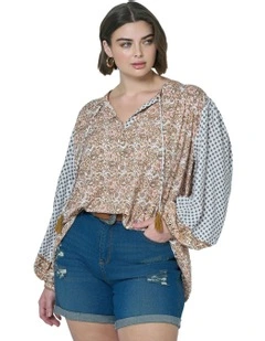 Ibiza Shores Blouse in Multi
