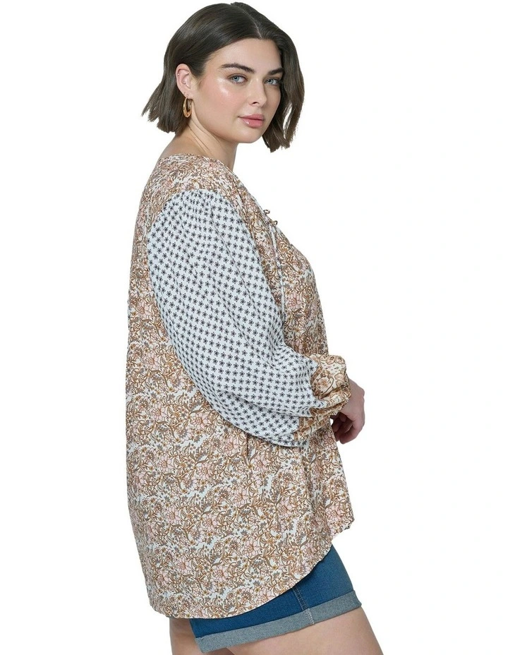 Ibiza Shores Blouse in Multi image 3