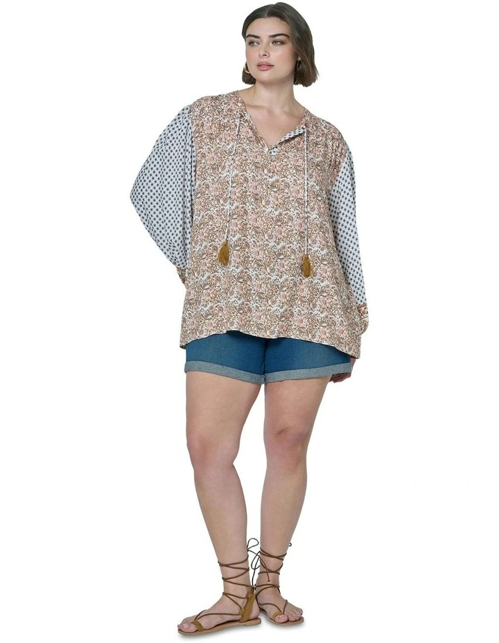 Ibiza Shores Blouse in Multi image 4