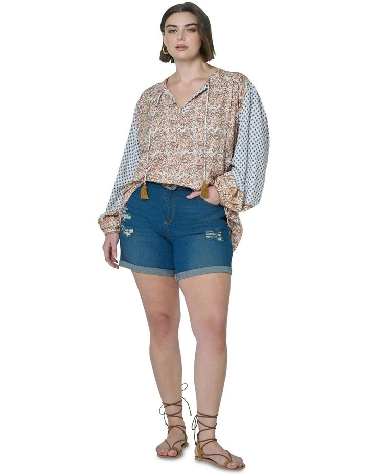 Ibiza Shores Blouse in Multi image 5