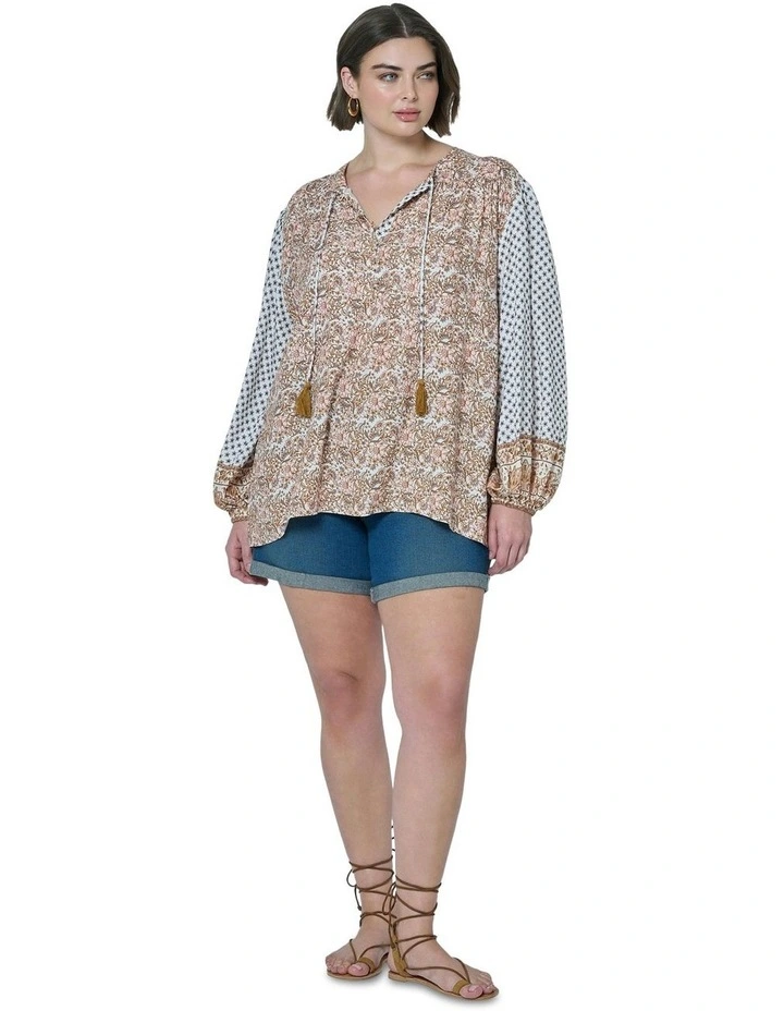 Ibiza Shores Blouse in Multi image 6