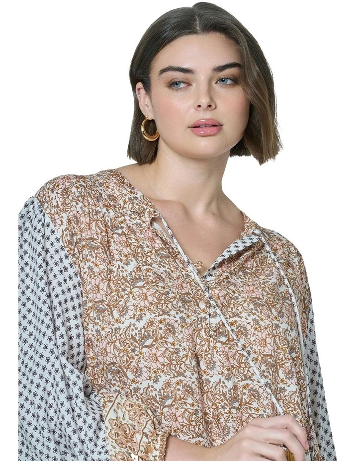 Ibiza Shores Blouse in Multi image 7