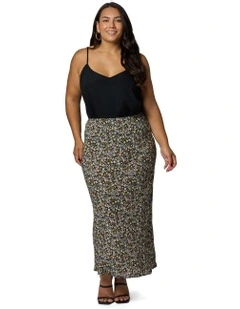 Emily Printed Midi Skirt in Multi