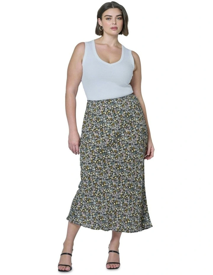 Emily Printed Midi Skirt in Multi image 1
