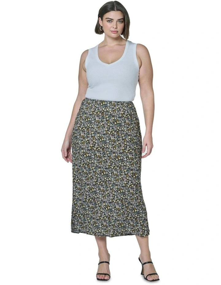 Emily Printed Midi Skirt in Multi image 4