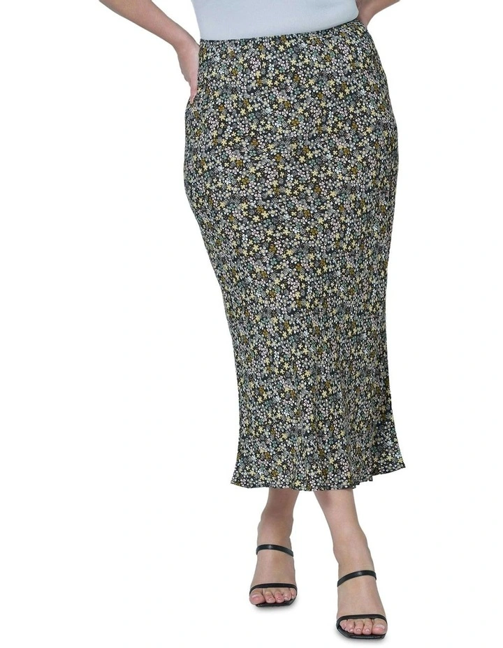 Emily Printed Midi Skirt in Multi image 5