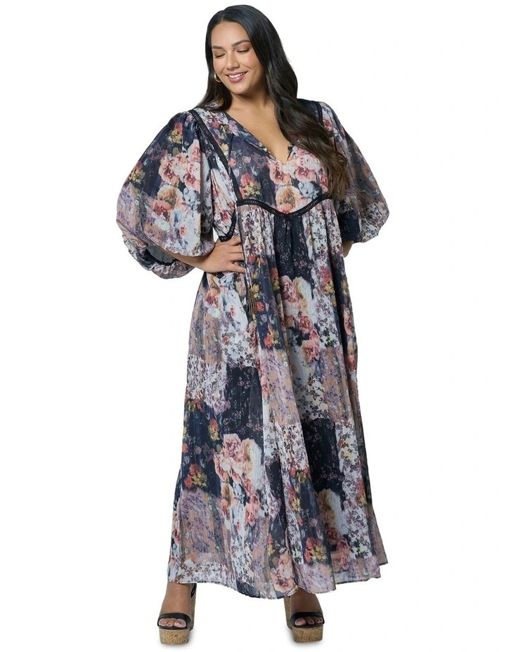 Mystic Rhythms Maxi Dress in Multi image 1