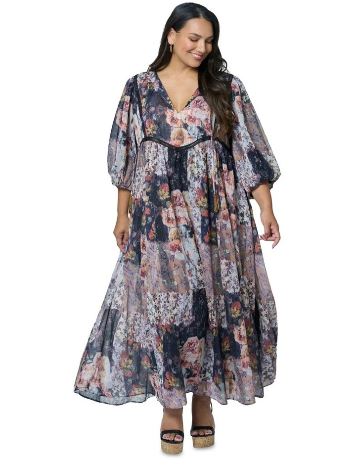 Mystic Rhythms Maxi Dress in Multi image 4
