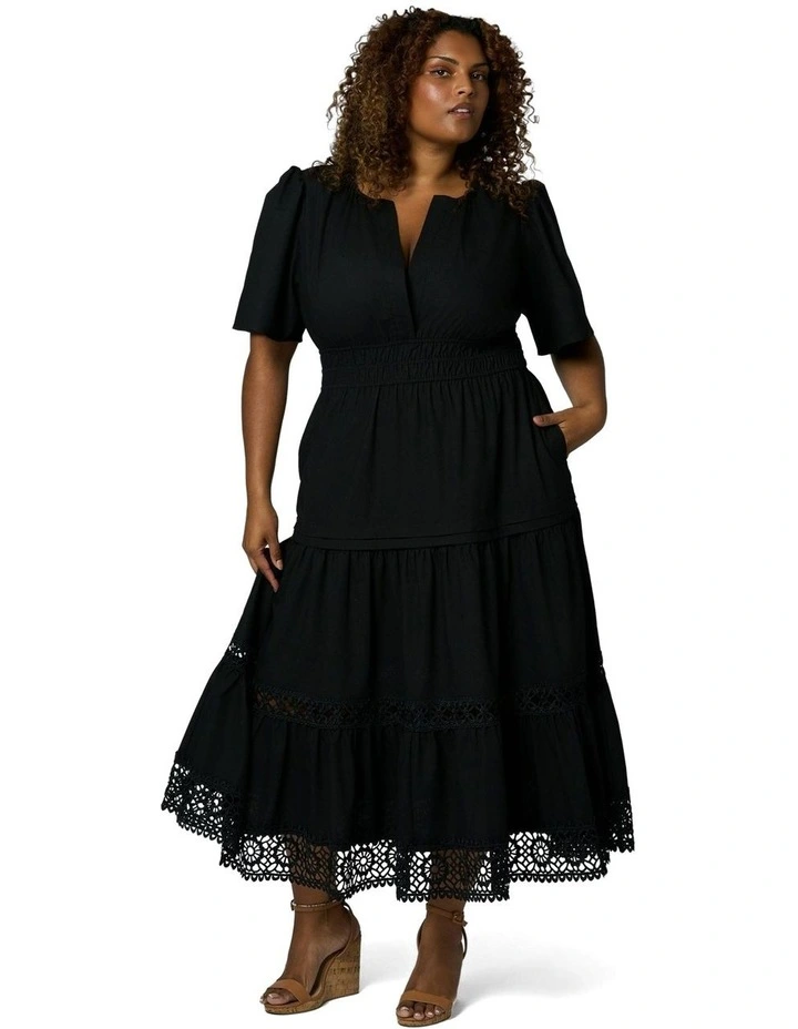 Rani Maxi Dress in Black image 4