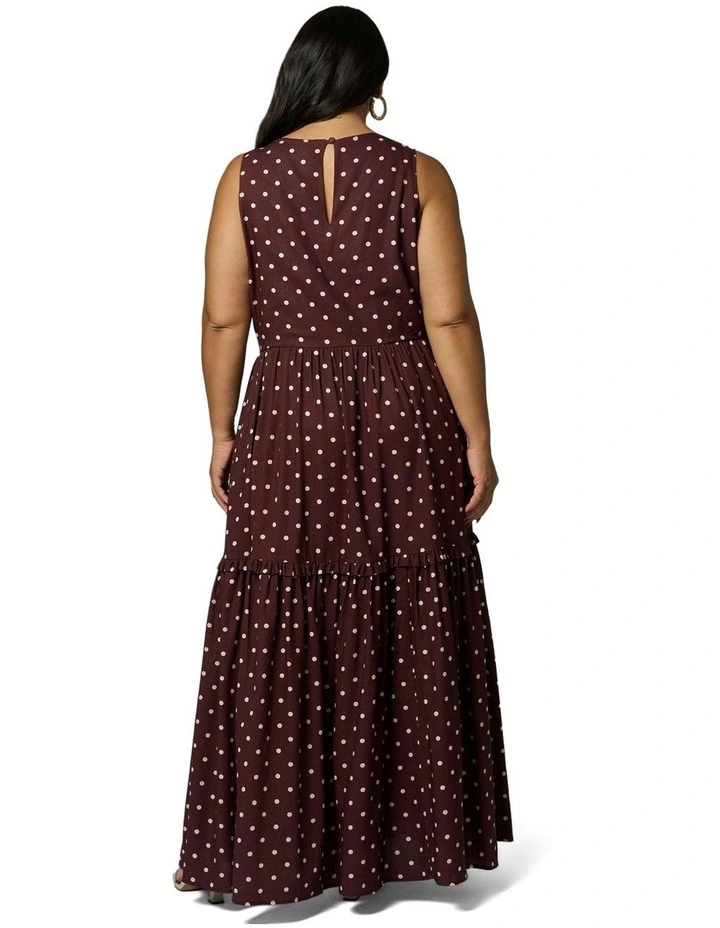 Novi Maxi Dress in Brown image 2