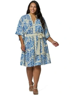 Elle Mini Dress in Blue