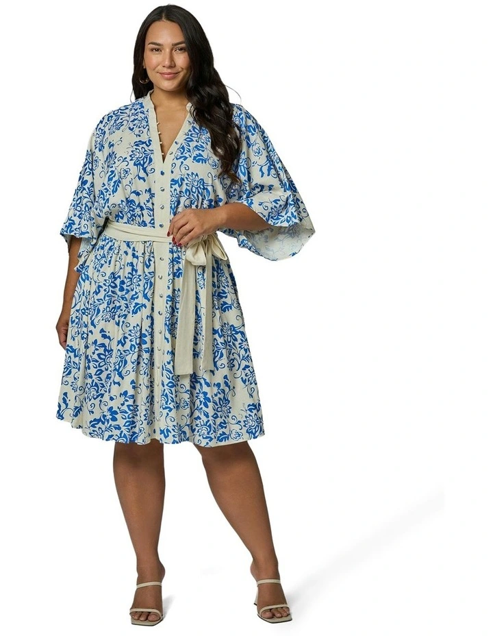 Elle Mini Dress in Blue image 4