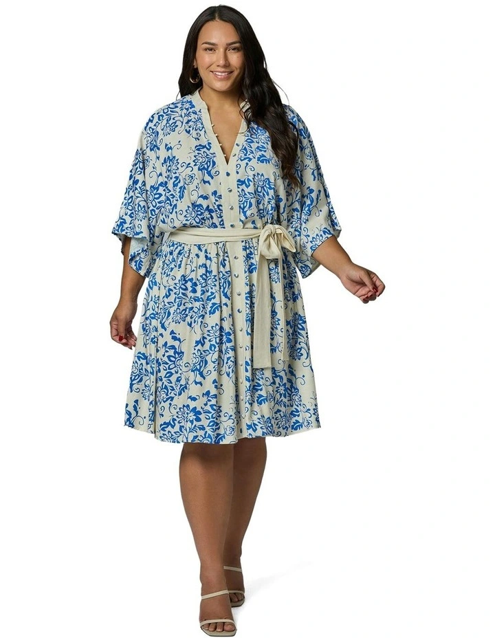 Elle Mini Dress in Blue image 5