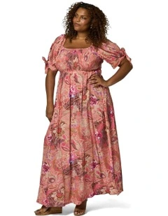 Maeve Ruffle Maxi Dress in Multi