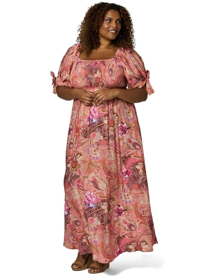 Maeve Ruffle Maxi Dress in Multi image 4