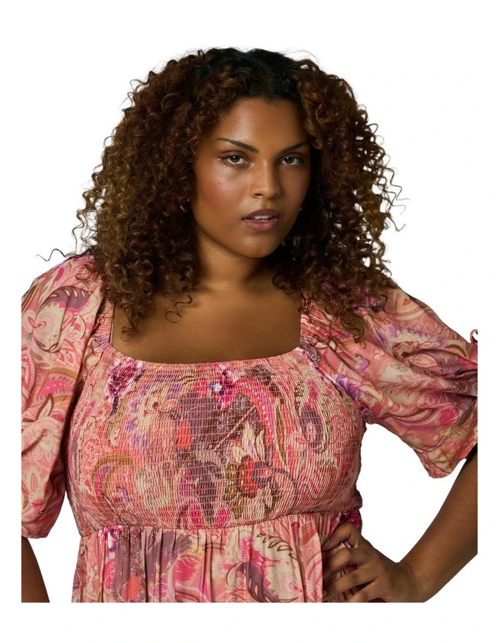 Maeve Ruffle Maxi Dress in Multi image 6