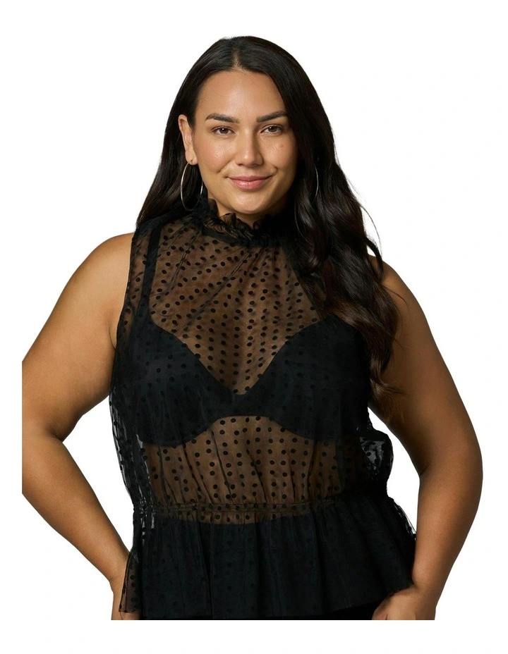 Sin City Top in Black image 4