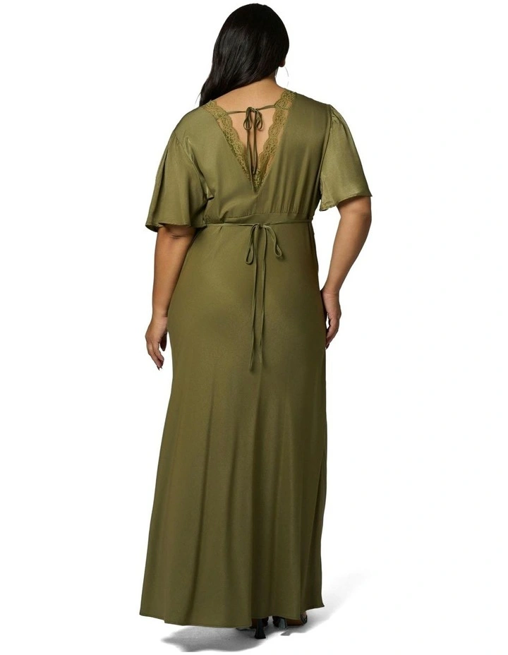 Electric Guitars Maxi Dress in Green image 2