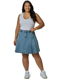 Paige Denim Mini Skirt in Blue