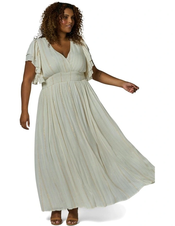 Stardust Maxi Dress in Cream image 1
