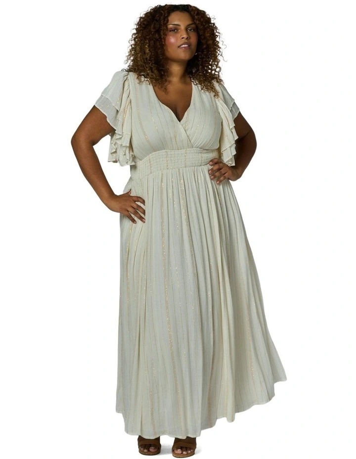 Stardust Maxi Dress in Cream image 5