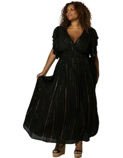 Stardust Maxi Dress in Black