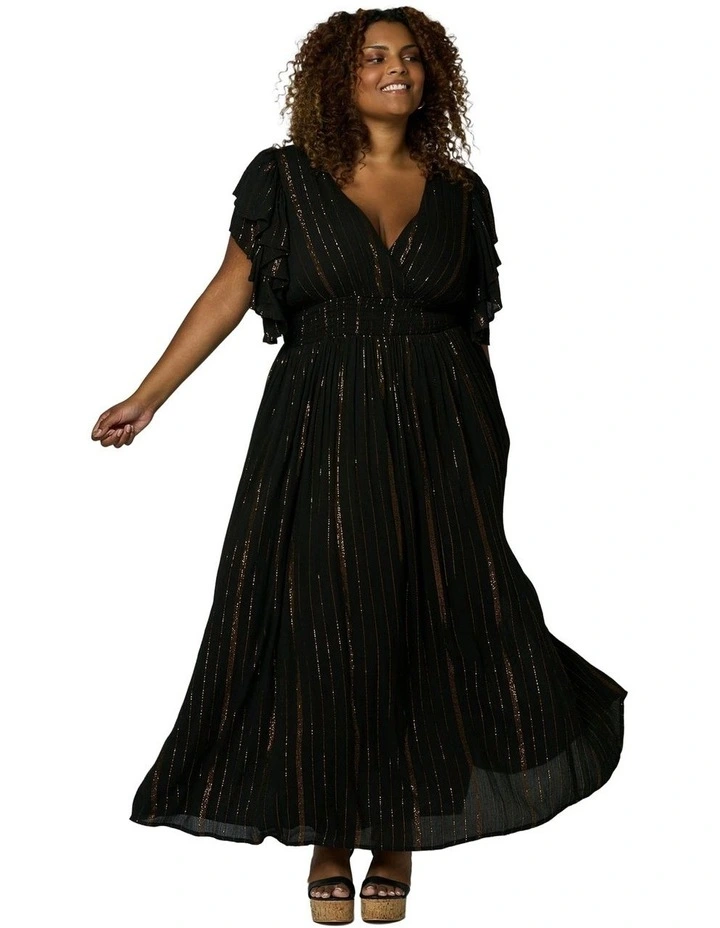 Stardust Maxi Dress in Black image 5