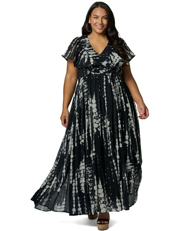 Woven Stars Maxi Dress in Multi image 4