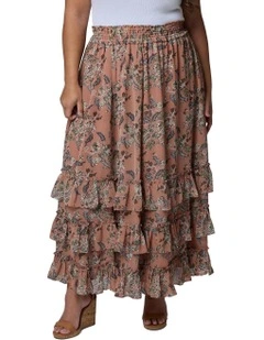 Enchanted Spirit Maxi Skirt in Multi