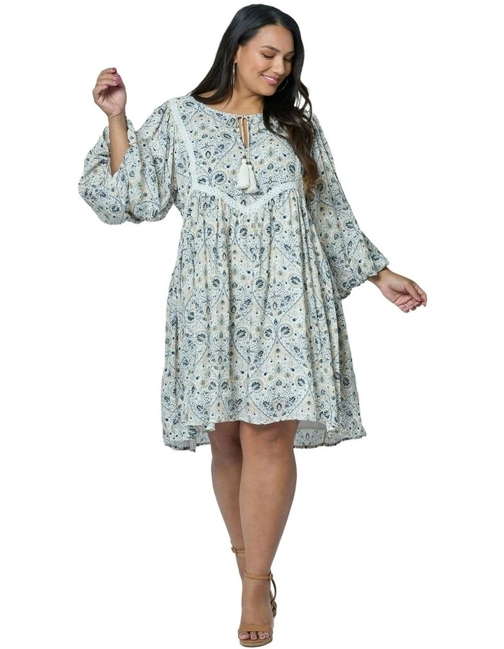 Sea Breeze Mini Dress in Blue image 1