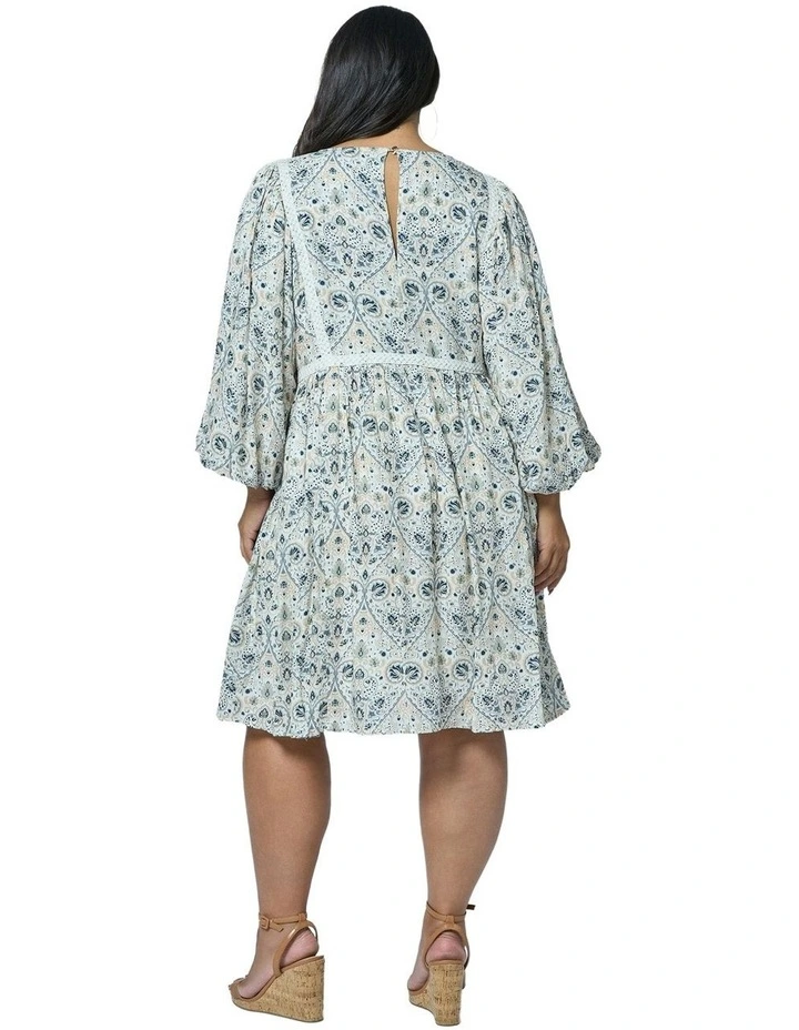 Sea Breeze Mini Dress in Blue image 2