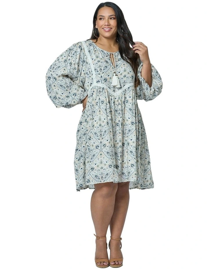 Sea Breeze Mini Dress in Blue image 6