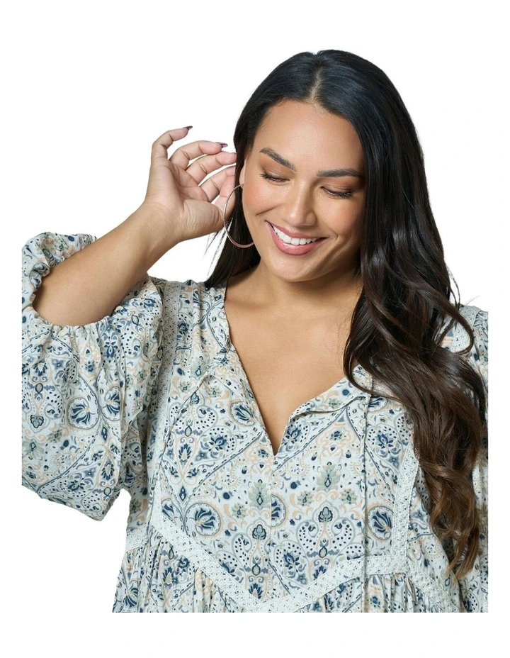 Sea Breeze Mini Dress in Blue image 7