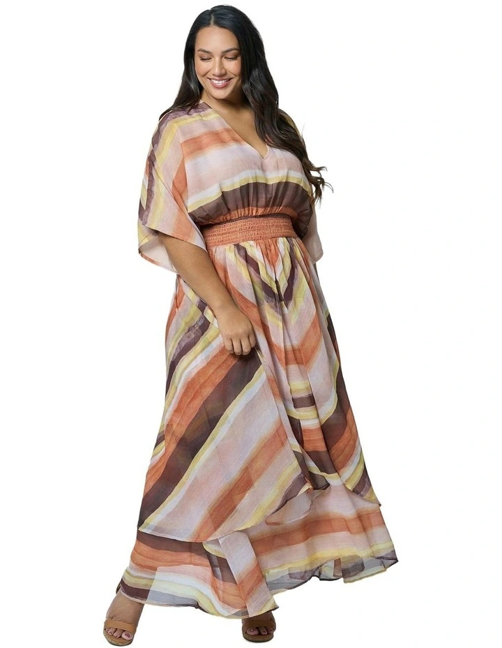 Serene Goddess Maxi Dress in Multi image 1