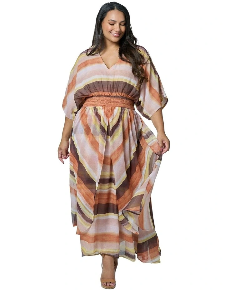Serene Goddess Maxi Dress in Multi image 4