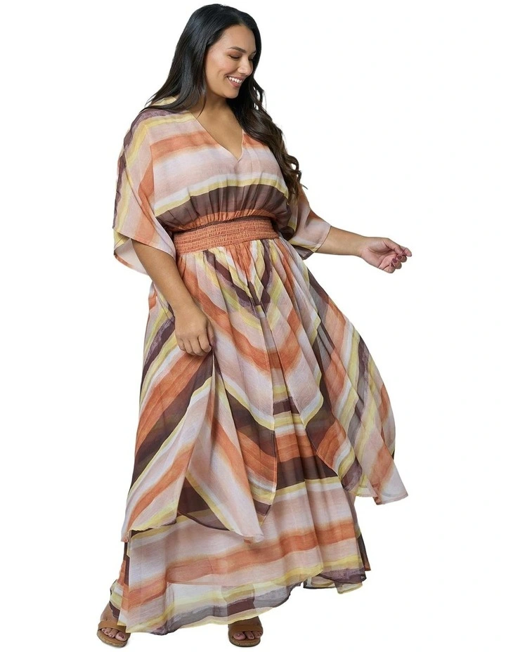 Serene Goddess Maxi Dress in Multi image 5