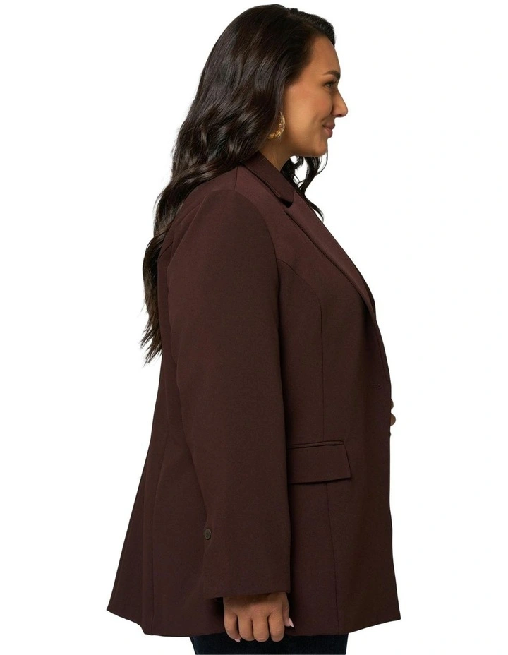 Maxie Blazer in Chocolate image 3