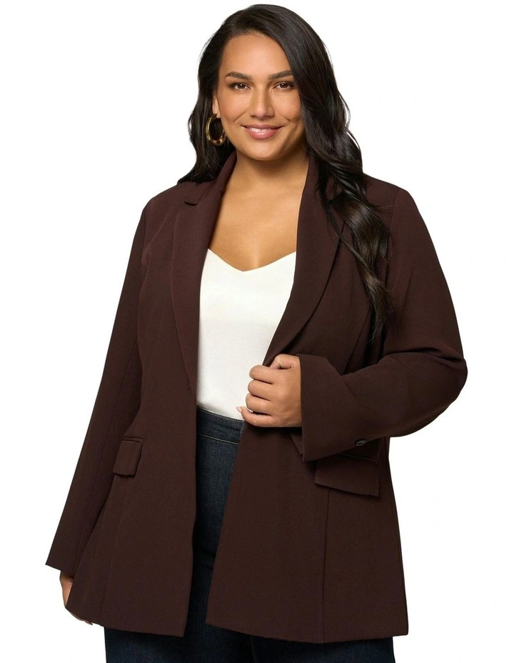 Maxie Blazer in Chocolate image 4