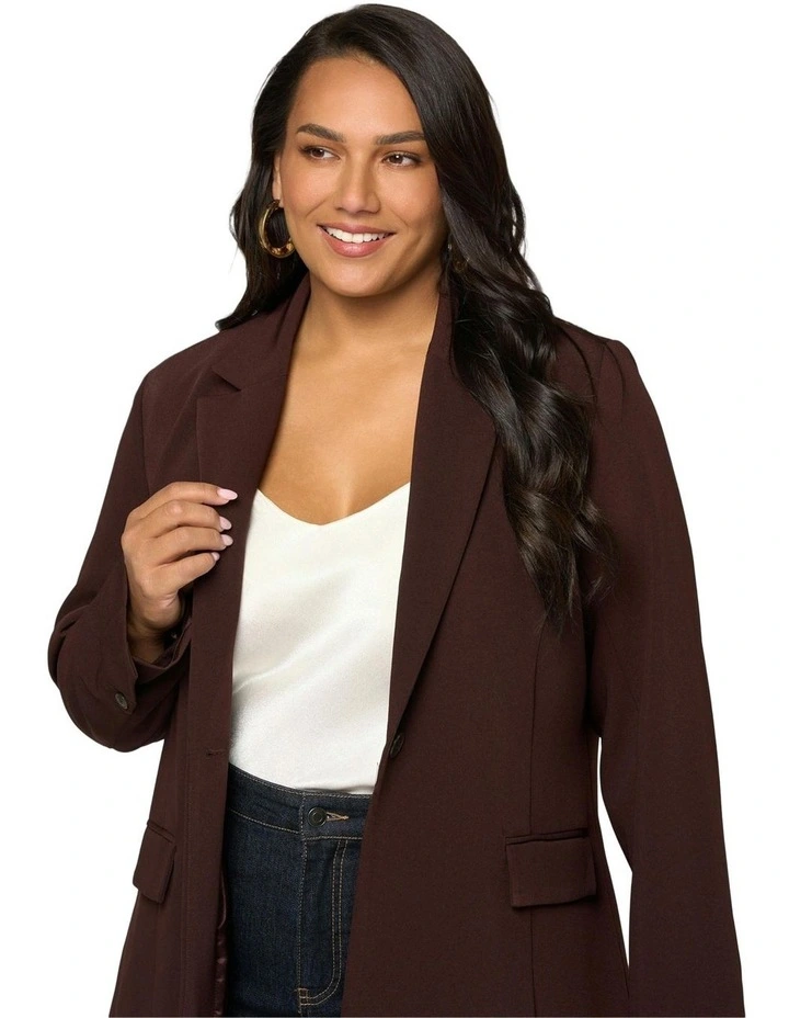 Maxie Blazer in Chocolate image 6