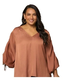 Zilah Blouse in Caramel