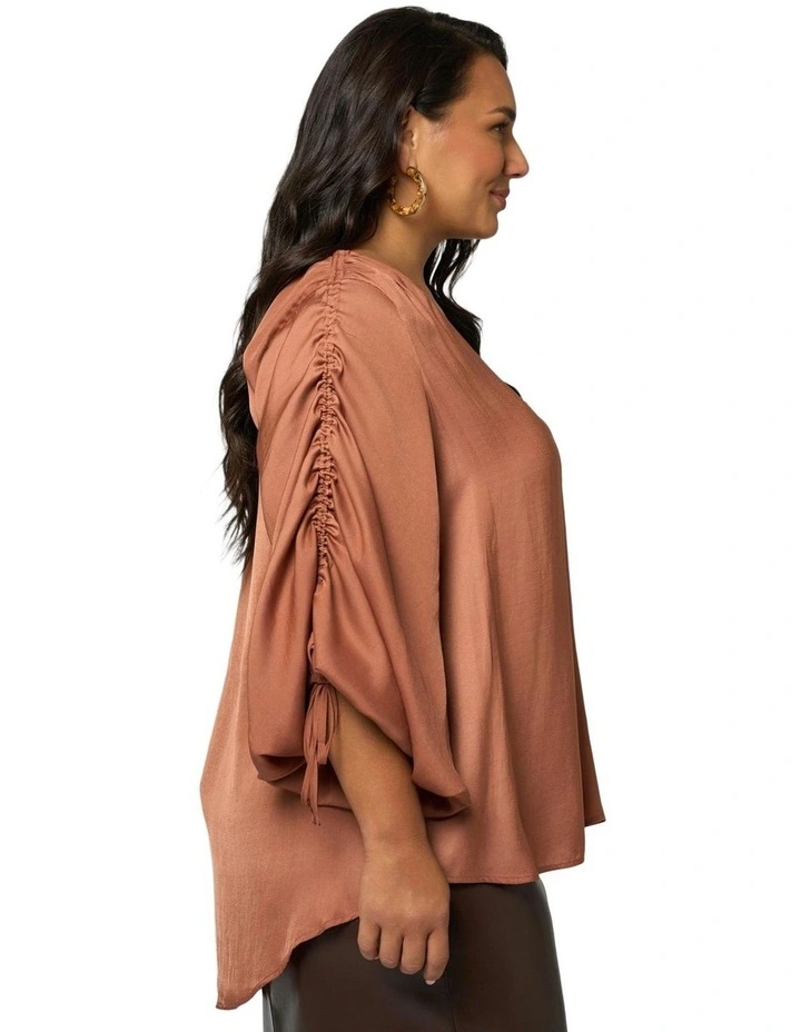 Zilah Blouse in Caramel image 3