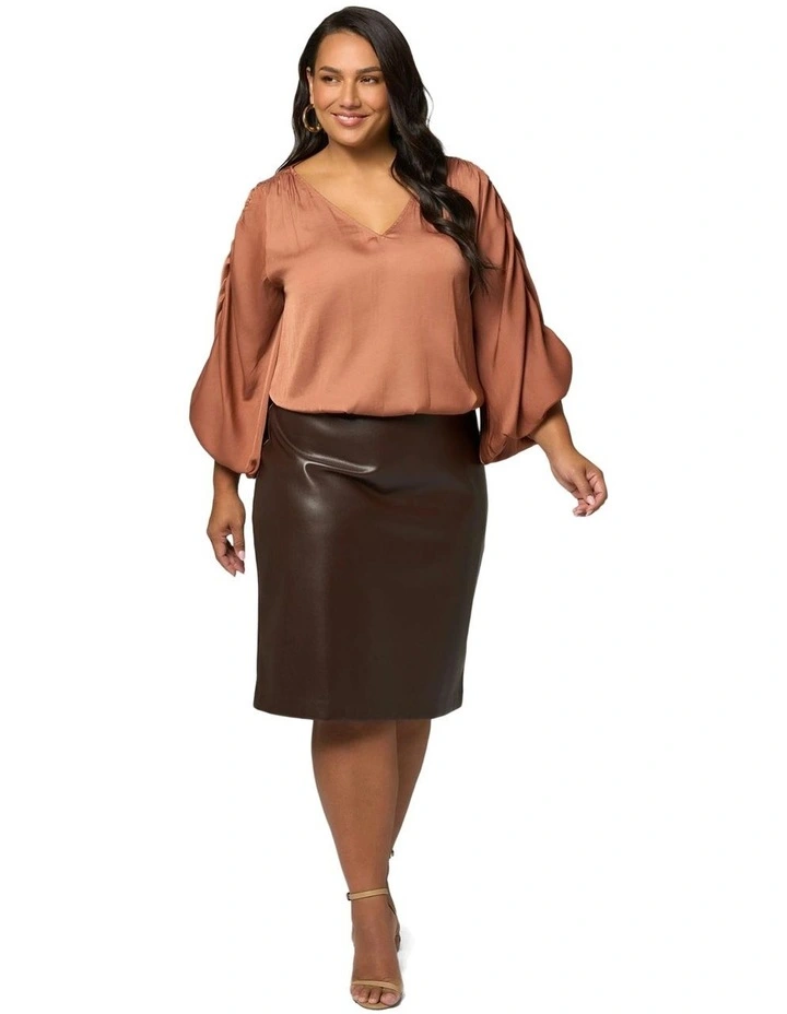 Zilah Blouse in Caramel image 4