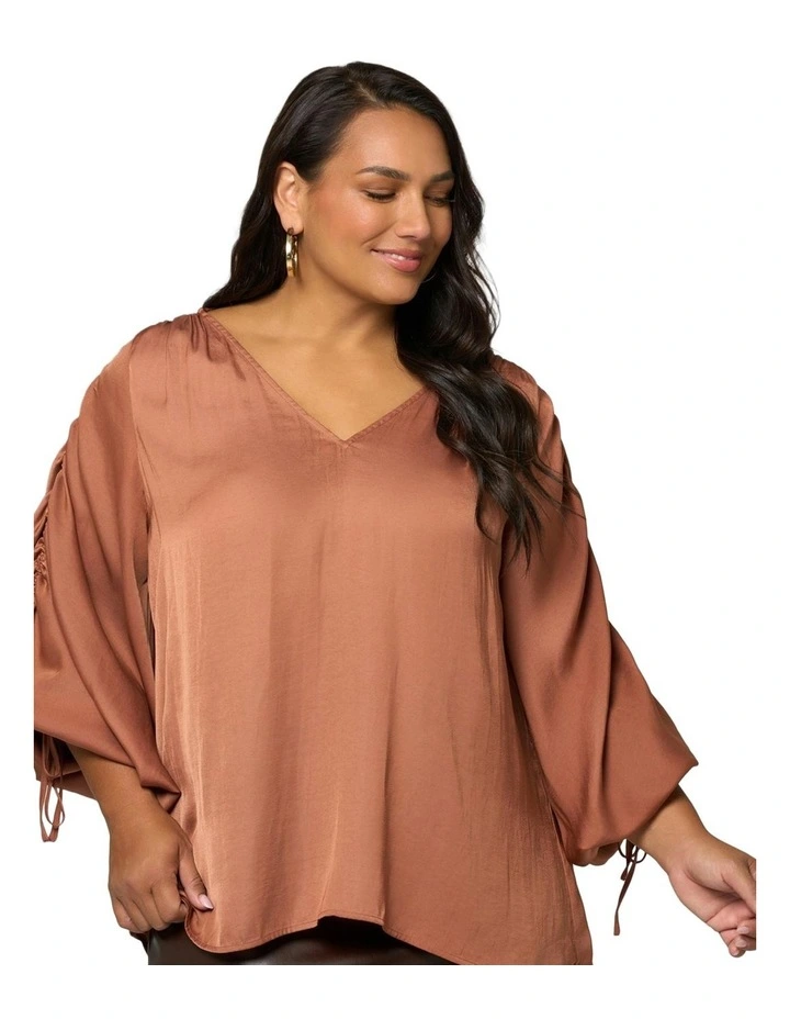 Zilah Blouse in Caramel image 5