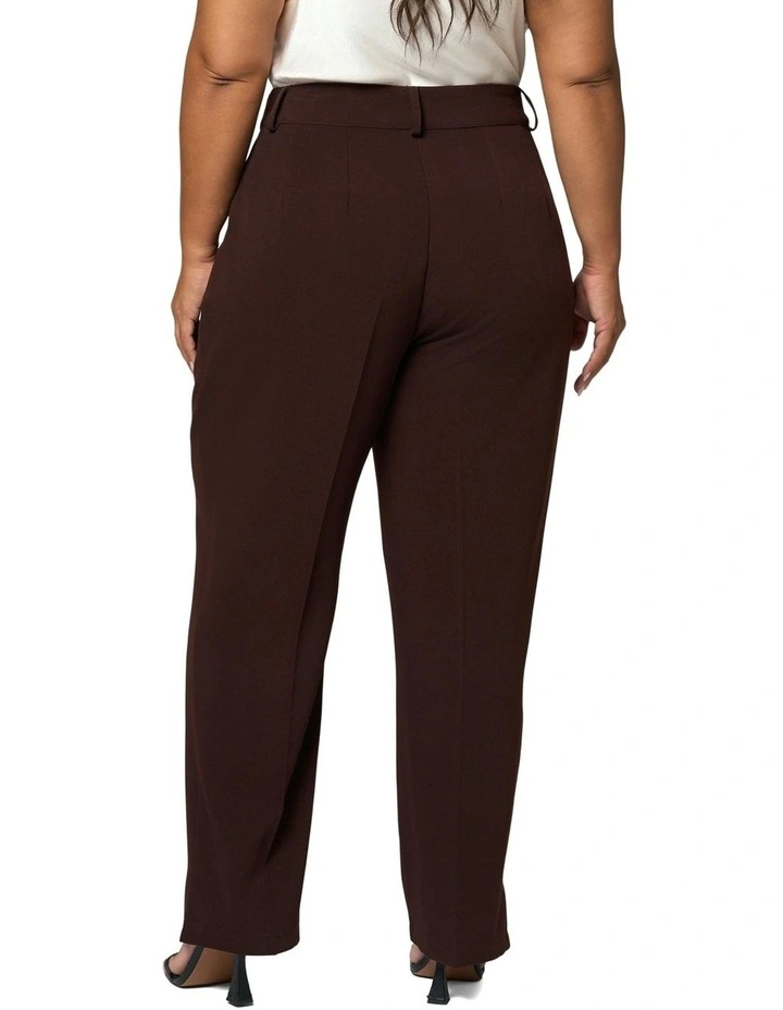Maxie Straight Leg Pants in Chocolate image 2