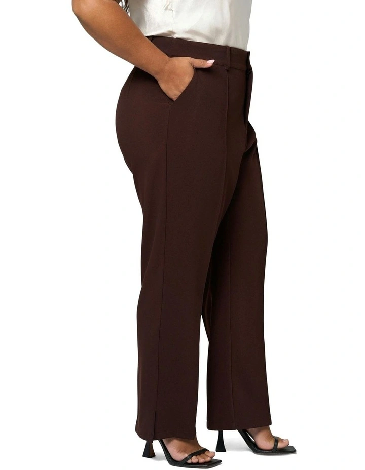 Maxie Straight Leg Pants in Chocolate image 3