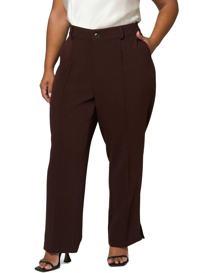 Maxie Straight Leg Pants in Chocolate image 4