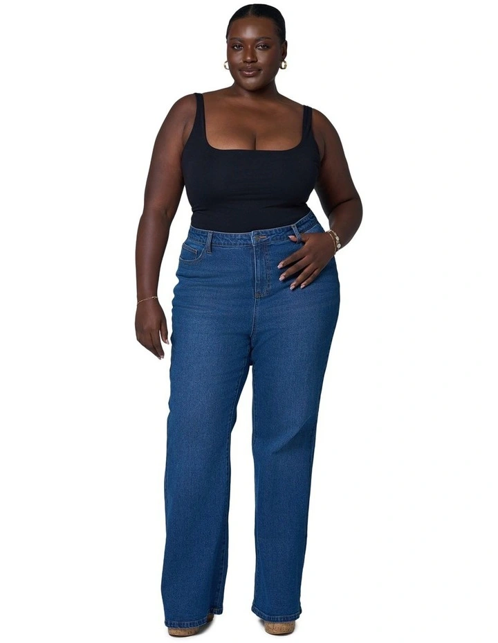 Maddie Bootleg Jean in Blue image 4