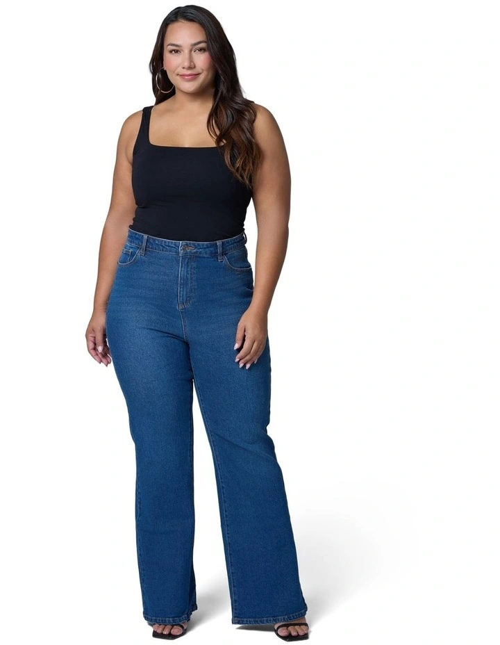 Maddie Bootleg Jean in Blue image 5